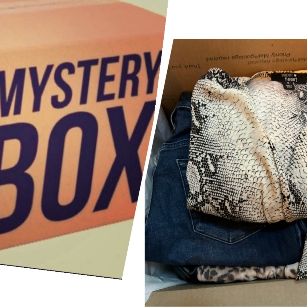 MYSTERY BOX WOMENS SIZE XS/S CLOTHING 7 Pc BUNDLE FOR RESALE Or SELF MB 40 5 Lb